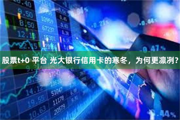 股票t+0 平台 光大银行信用卡的寒冬，为何更凛冽？
