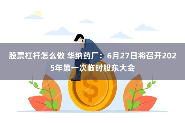 股票杠杆怎么做 华纳药厂：6月27日将召开2025年第一次临时股东大会