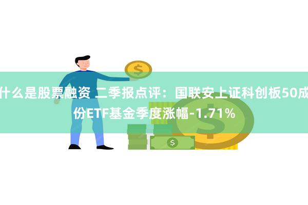 什么是股票融资 二季报点评：国联安上证科创板50成份ETF基金季度涨幅-1.71%