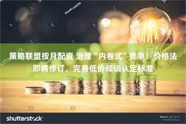 策略联盟按月配资 治理“内卷式”竞争！价格法即将修订，完善低价倾销认定标准