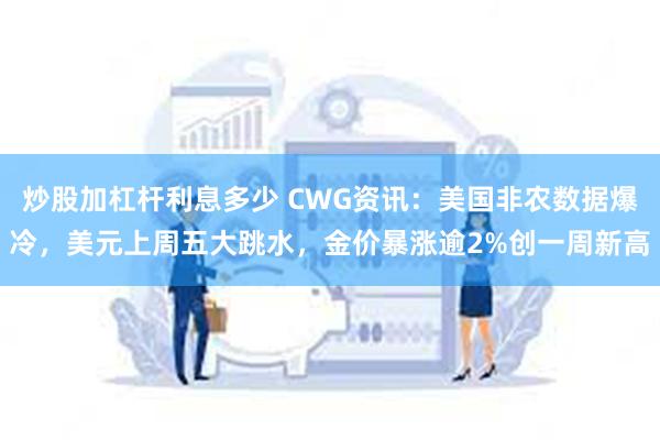炒股加杠杆利息多少 CWG资讯：美国非农数据爆冷，美元上周五大跳水，金价暴涨逾2%创一周新高
