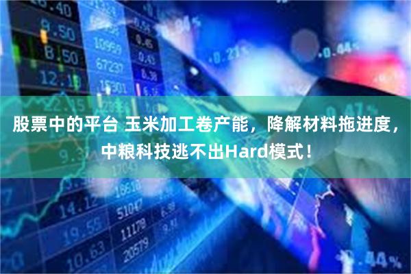 股票中的平台 玉米加工卷产能，降解材料拖进度，中粮科技逃不出Hard模式！