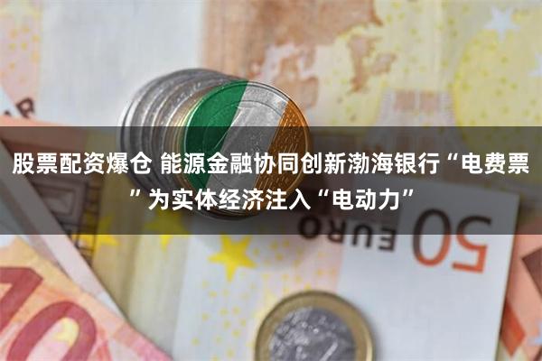 股票配资爆仓 能源金融协同创新渤海银行“电费票”为实体经济注入“电动力”