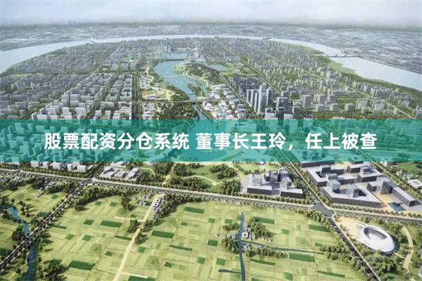 股票配资分仓系统 董事长王玲，任上被查