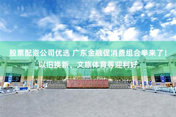 股票配资公司优选 广东金融促消费组合拳来了！以旧换新、文旅体育等迎利好
