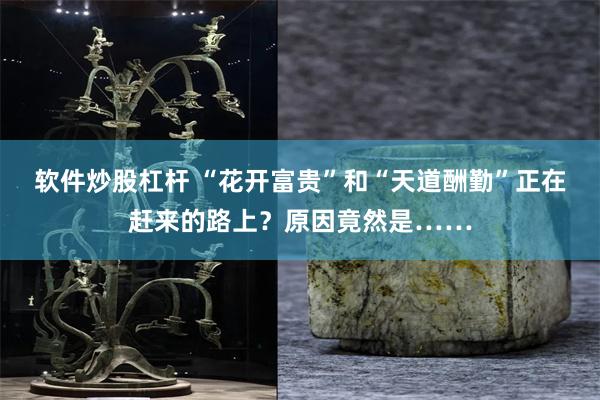 软件炒股杠杆 “花开富贵”和“天道酬勤”正在赶来的路上?原因竟然是……