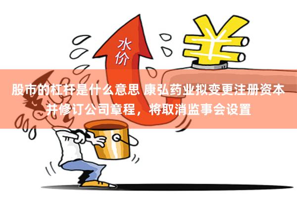 股市的杠杆是什么意思 康弘药业拟变更注册资本并修订公司章程，将取消监事会设置