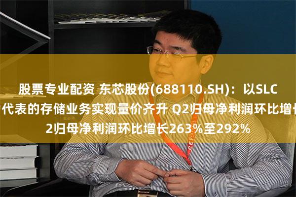 股票专业配资 东芯股份(688110.SH)：以SLC NAND Flash为代表的存储业务实现量价齐升 Q2归母净利润环比增长263%至292%