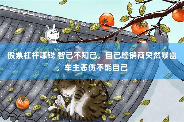 股票杠杆赚钱 智己不知己，自己经销商突然暴雷，车主悲伤不能自已