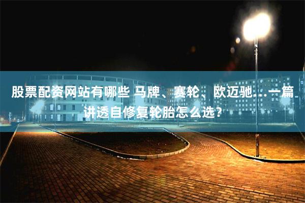 股票配资网站有哪些 马牌、赛轮、欧迈驰…一篇讲透自修复轮胎怎么选？