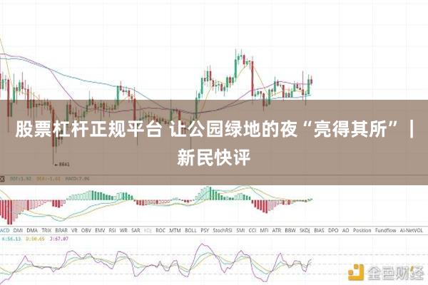 股票杠杆正规平台 让公园绿地的夜“亮得其所”｜新民快评