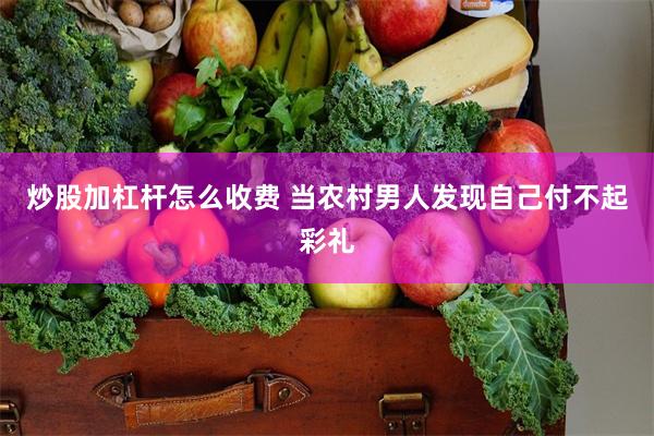 炒股加杠杆怎么收费 当农村男人发现自己付不起彩礼